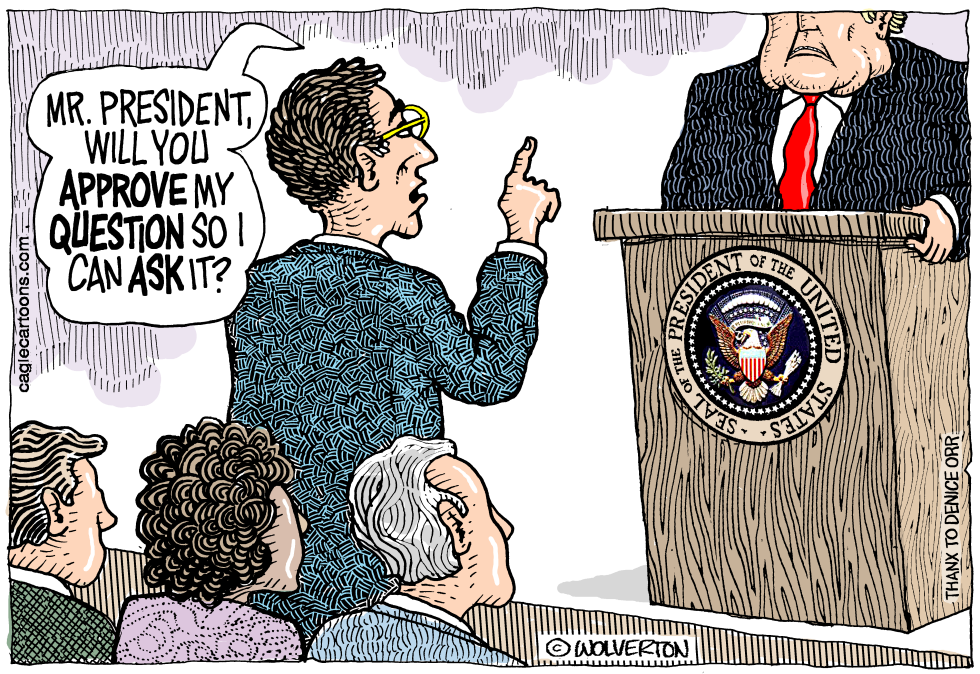  WHITE HOUSE PRESS CONFERENCE by Wolverton