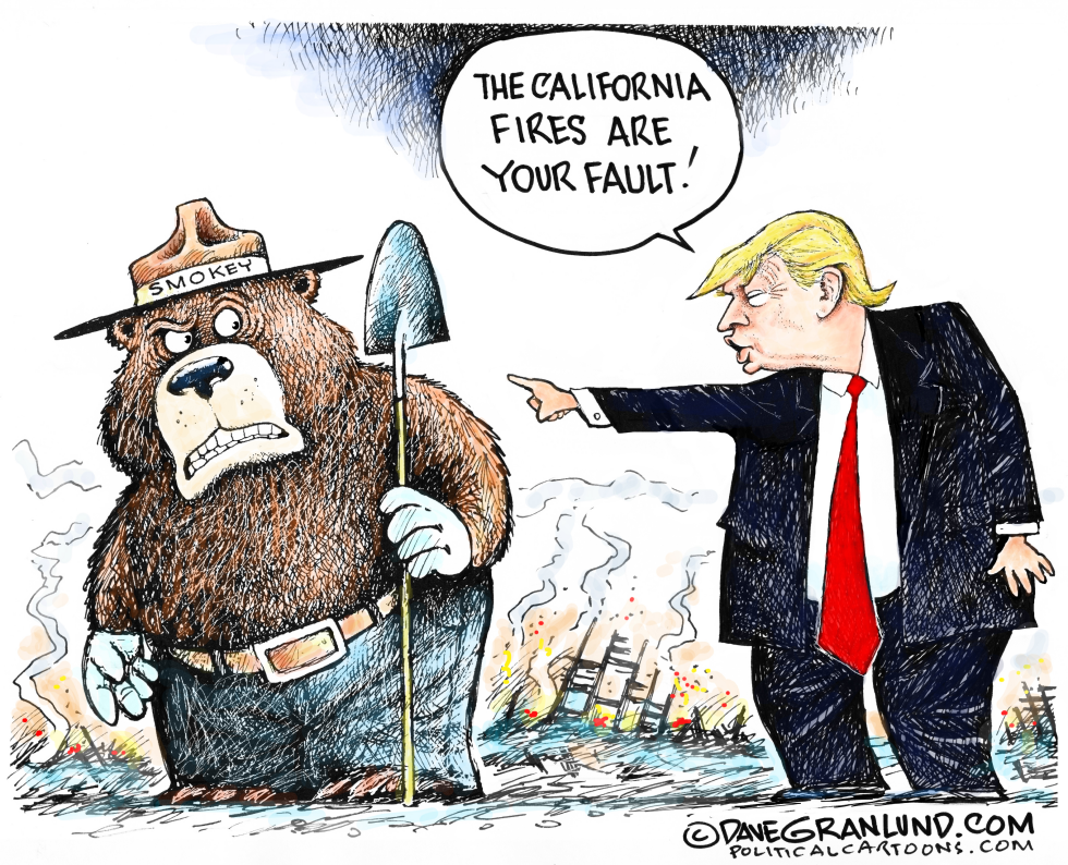  CALIFORNIA FIRES BLAME by Dave Granlund