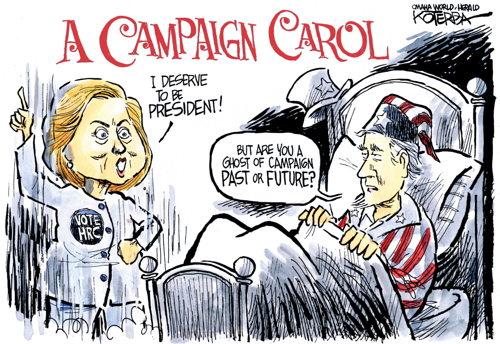  HILLARY CAMPAIGN CAROL by Jeff Koterba