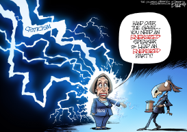 NANCY PELOSI by Nate Beeler