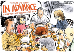 LET'S TALK TURKEY...PLEASE by Jeff Koterba