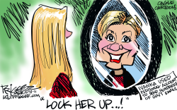 LOCK HER UP by Milt Priggee