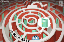 MIDDLE EAST MAZE by Luojie