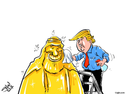 TRUMP AND BIN SALMAN by Osama Hajjaj