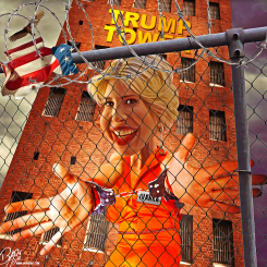 LOCK IVANKA UP by Bart van Leeuwen