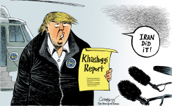 TRUMP’S CONCLUSION ON KHASHOGGI by Patrick Chappatte