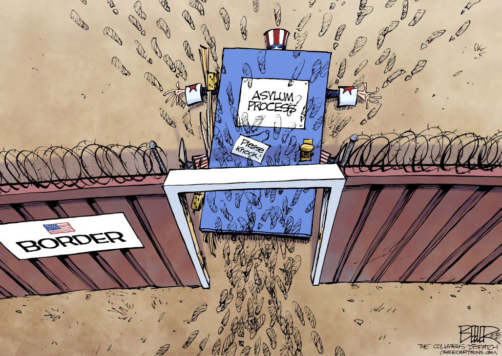  BORDER DOOR by Nate Beeler