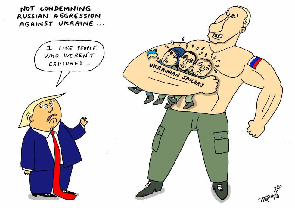  NOT CONDEMNING RUSSIAN AGGRESSION by Stephane Peray