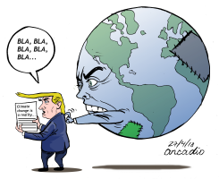 TRUMP NIEGA EL CAMBIO CLIMáTICO by Arcadio Esquivel