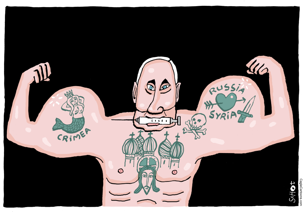  STRONG MAN PUTIN IN CRIMEA AND SYRIA by Schot