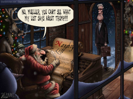 FIX CHRISTMAS TRUMP MUELLER NAUGHTY by Sean Delonas