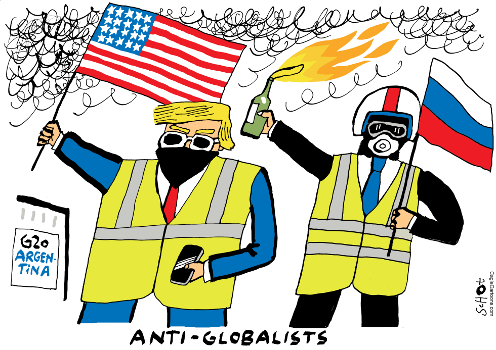  G20 YELLOW VESTS AND THE ANTIGLOBALISTS by Schot