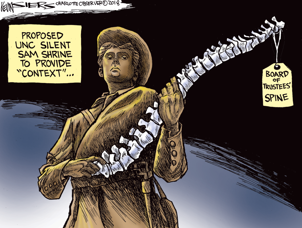  LOCAL NC UNC'S SILENT SAM SHRINE by Kevin Siers