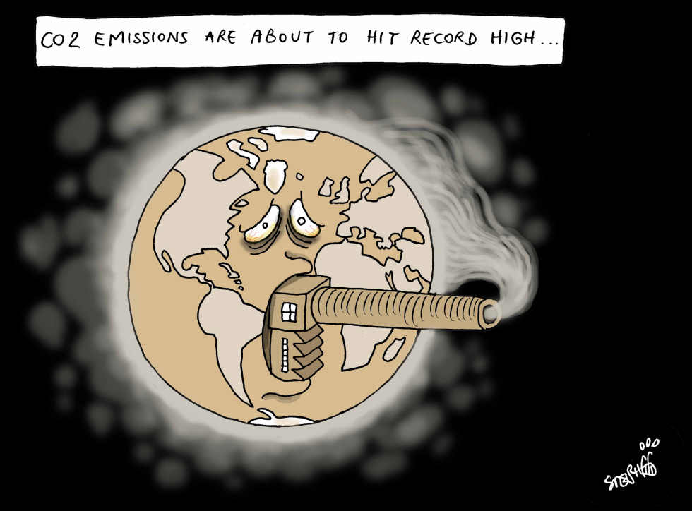  CO2 EMISSIONS REACH RECORD HIGH by Stephane Peray