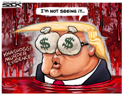 KHASHOGGI GOGGLES by Steve Sack