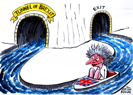 TUNNEL OF BREXIT by Christo Komarnitski