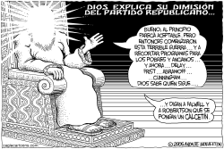 DIOS RENUNCIA AL PARTIDO REPUBLICANO by Wolverton