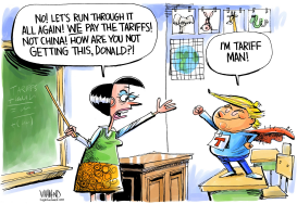 TRUMP TARIFF MAN by Dave Whamond