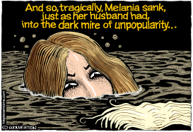 MELANIA APPROVAL DECLINE by Wolverton