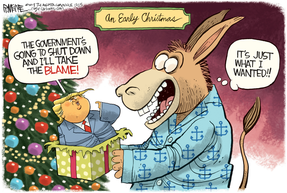  TRUMP SHUTDOWN GIFT by Rick McKee