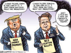 MARK HARRIS TRUMPING TRUMP by Kevin Siers