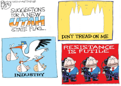 LOCAL UTAH FLAG by Pat Bagley