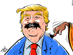 TRUMPOIL by Osama Hajjaj