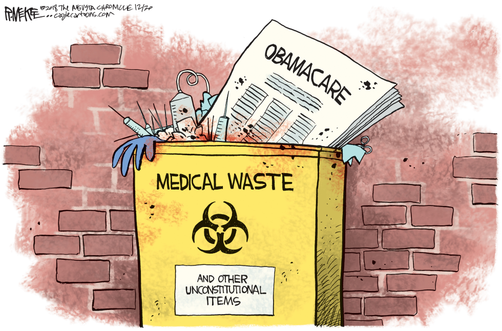  OBAMACARE TRASHED by Rick McKee