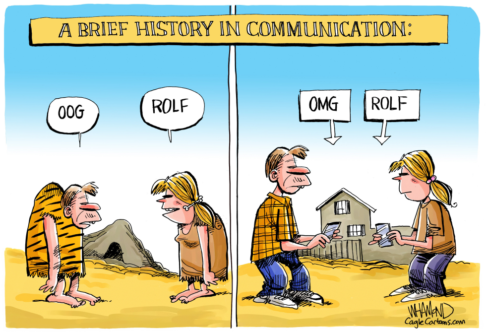  A BRIEF HISTORY OF COMMUNICATION by Dave Whamond