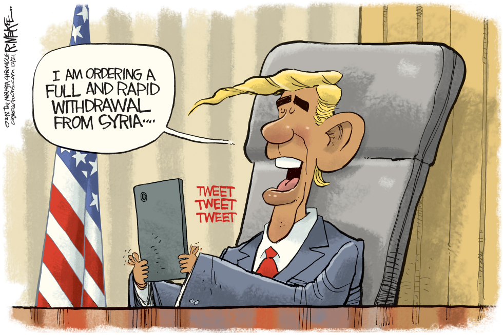  TRUMP CHANNELS OBAMA by Rick McKee