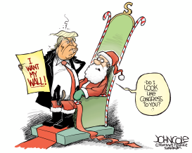 TRUMP AND SANTA by John Cole