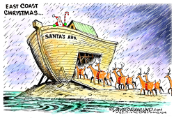 EAST COAST RAIN CHRISTMAS by Dave Granlund