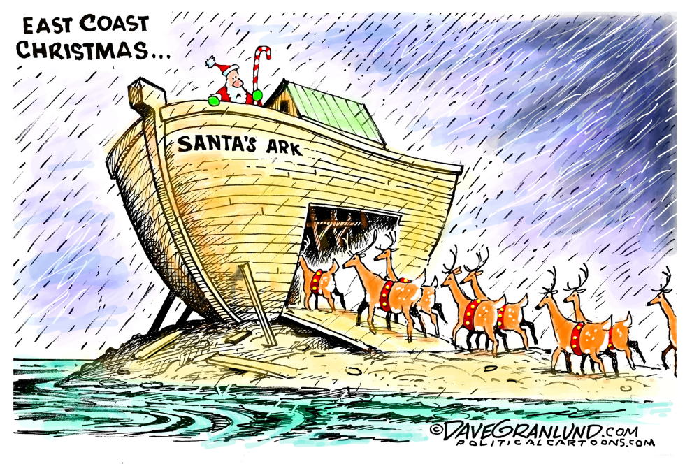  EAST COAST RAIN CHRISTMAS by Dave Granlund