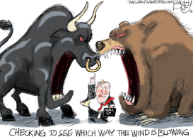 BEAR AND BULL by Pat Bagley