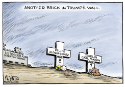 ANOTHER BRICK IN TRUMP'S WALL by Christopher Weyant