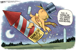 TRUMP NEW YEARS BABY by Rick McKee