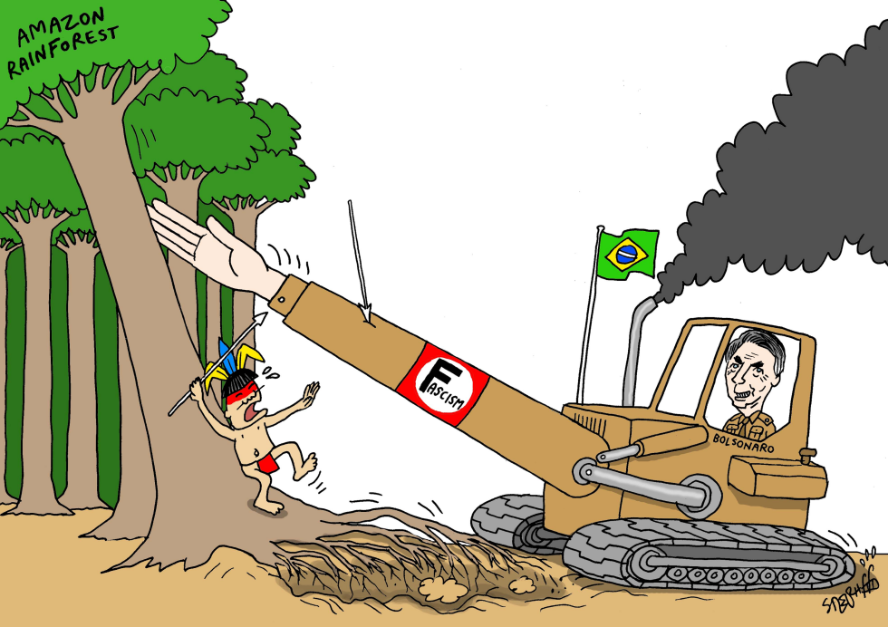  BOLSONARO AND THE RAINFOREST by Stephane Peray