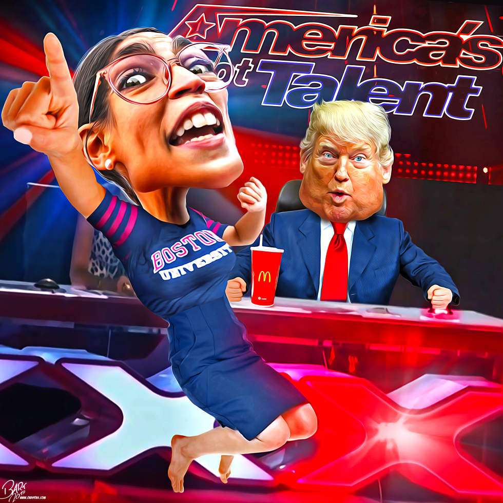  OCASIO CORTEZ DANCE by Bart van Leeuwen