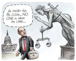 CHRIS COLLINS RETURNS by Adam Zyglis