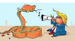 TRUMP WALL by Emad Hajjaj