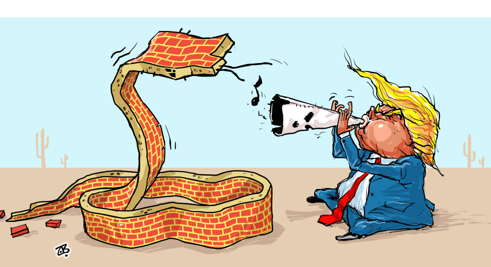  TRUMP WALL by Emad Hajjaj