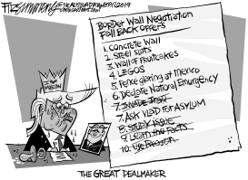 MR ART OF THE DEAL by David Fitzsimmons