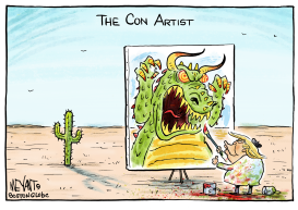 THE CON ARTIST by Christopher Weyant