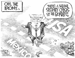 SECURITY CRISIS ON THE BORDER by John Darkow