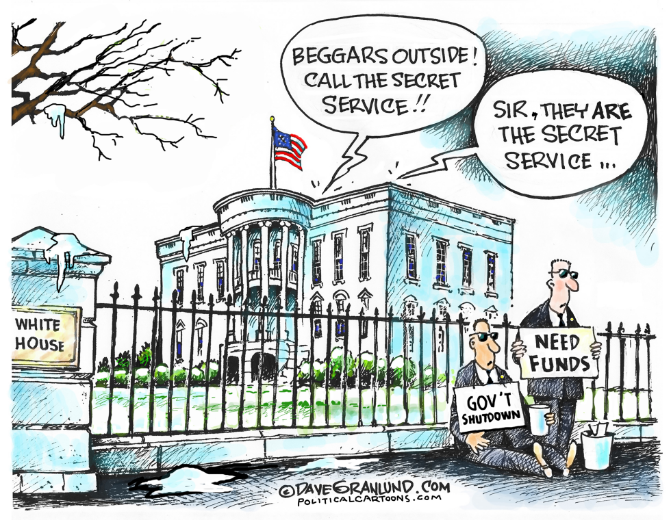  SHUTDOWN FED EMPLOYEES by Dave Granlund