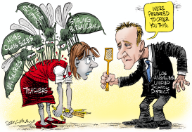 NATIONAL VERSION–LOS ANGELES TEACHERS STRIKE by Daryl Cagle