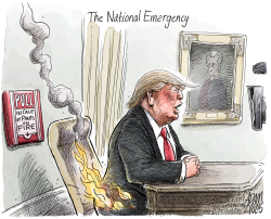 TRUMP STOKING FEAR by Adam Zyglis