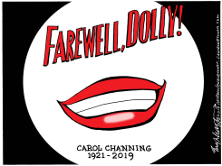 CAROL CHANNING by Bob Englehart