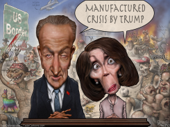 SCHUMER PELOSI WALL by Sean Delonas