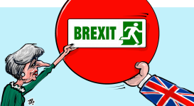 NO BREXIT by Emad Hajjaj